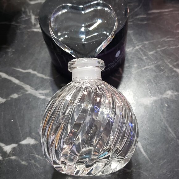 Vintage  Crystal Perfume Decanter. 5" tall. - Picture 5 of 5